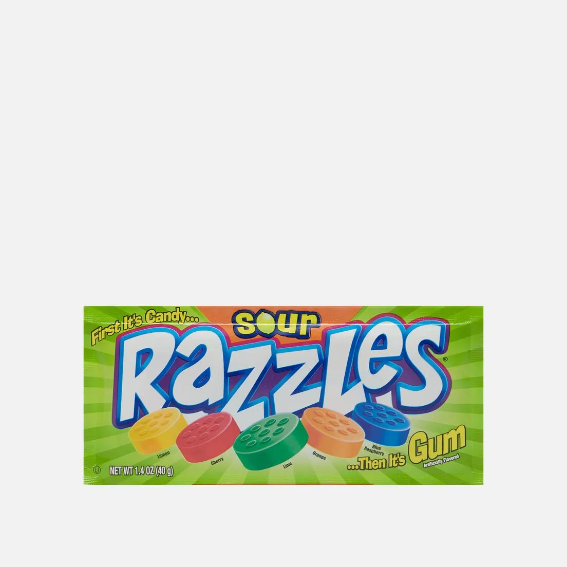 Razzles Жевательная резинка Sour