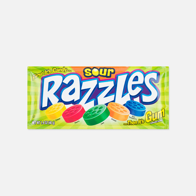 Жевательная резинка Razzles Sour
