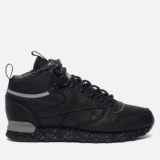 Зимние кроссовки Reebok Classic Leather Mid Sherpa II SPP Black/Medium Grey/Grey