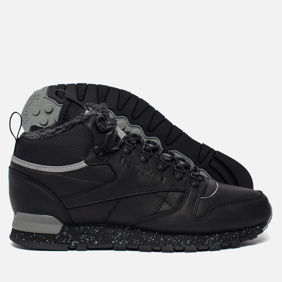 Зимние кроссовки Reebok Classic Leather Mid Sherpa II SPP Black/Medium Grey/Grey