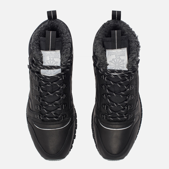 Зимние кроссовки Reebok Classic Leather Mid Sherpa II SPP Black/Medium Grey/Grey