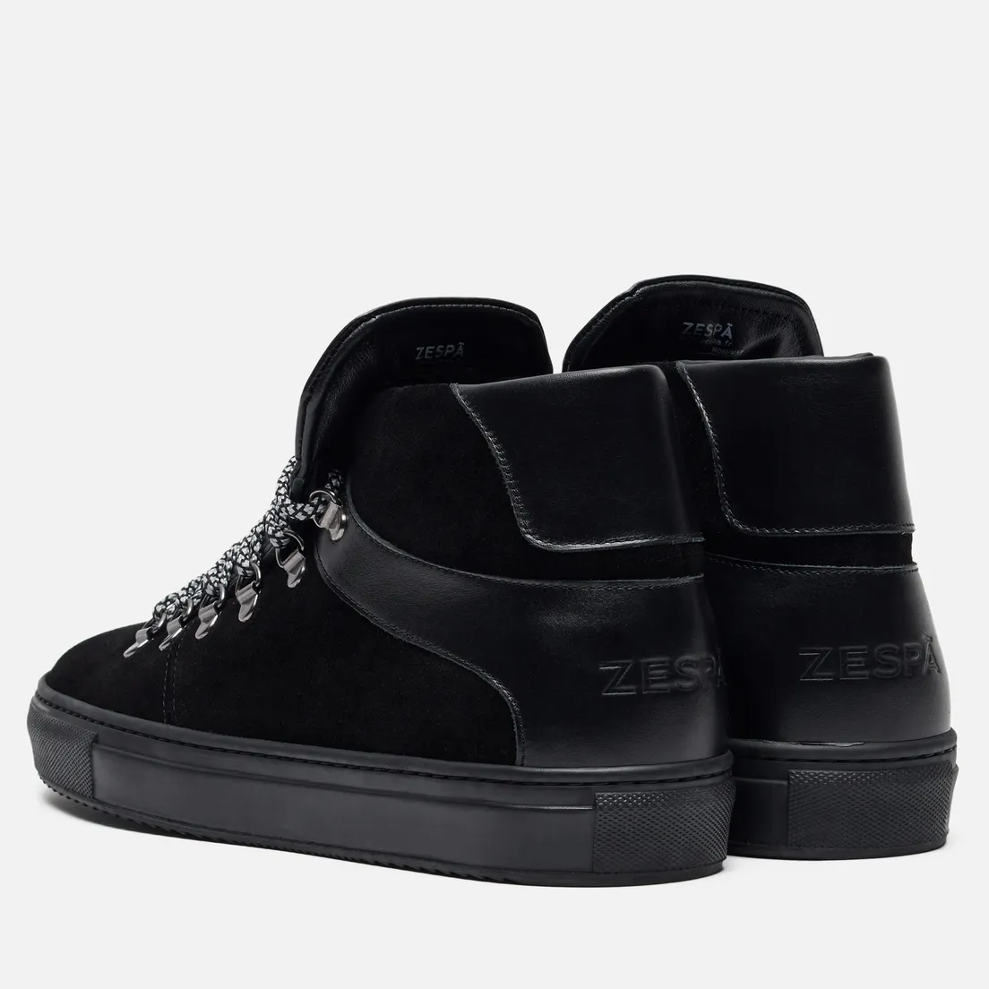 Zespa Мужские кроссовки ZSP12 Nappa/Suede Monochrome