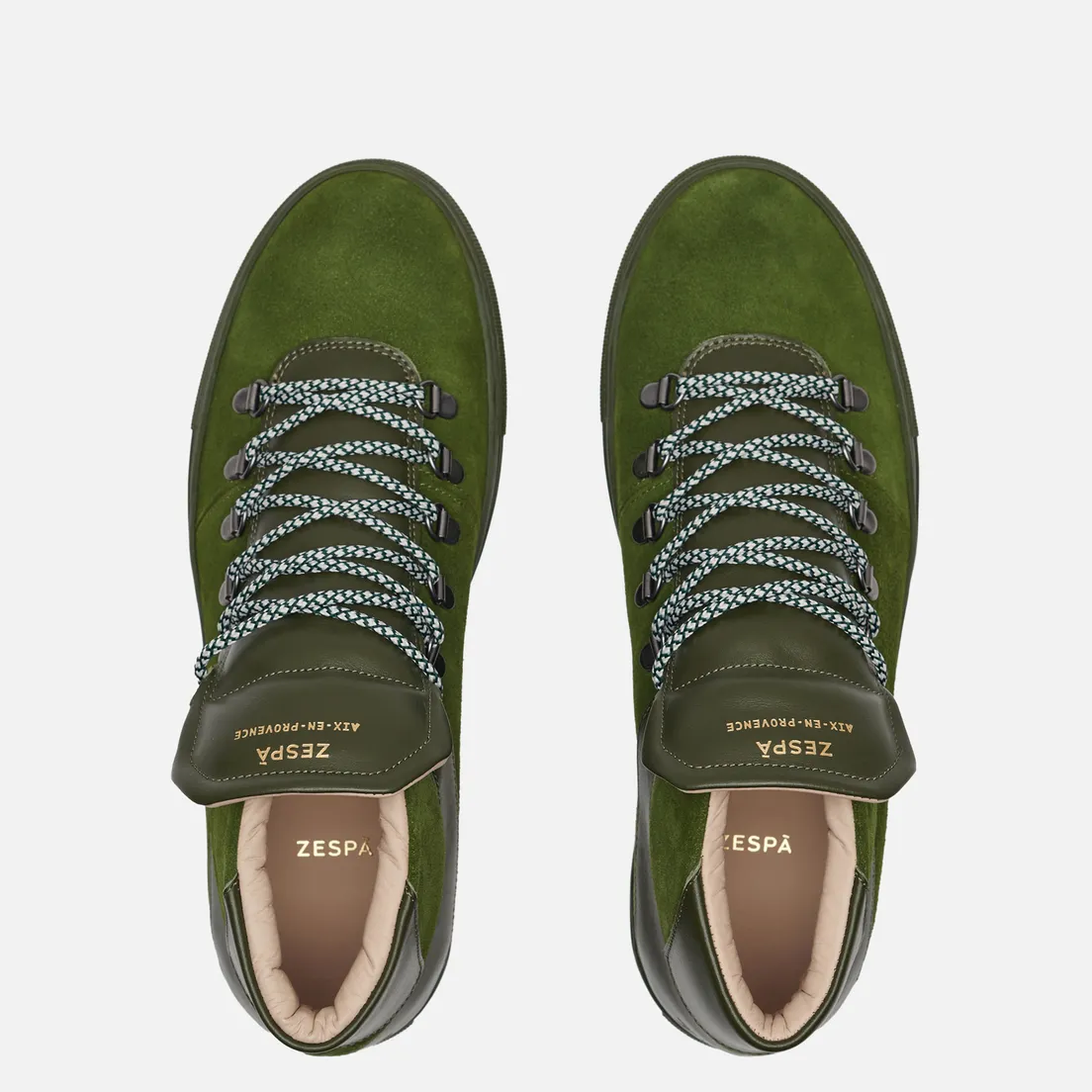 Zespa Мужские кроссовки ZSP12 Nappa/Suede Monochrome
