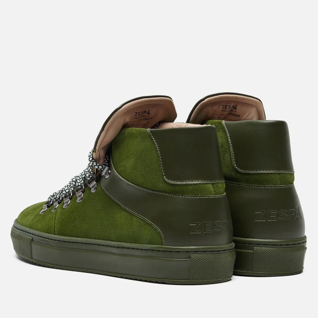 Zespa Мужские кроссовки ZSP12 Nappa/Suede Monochrome