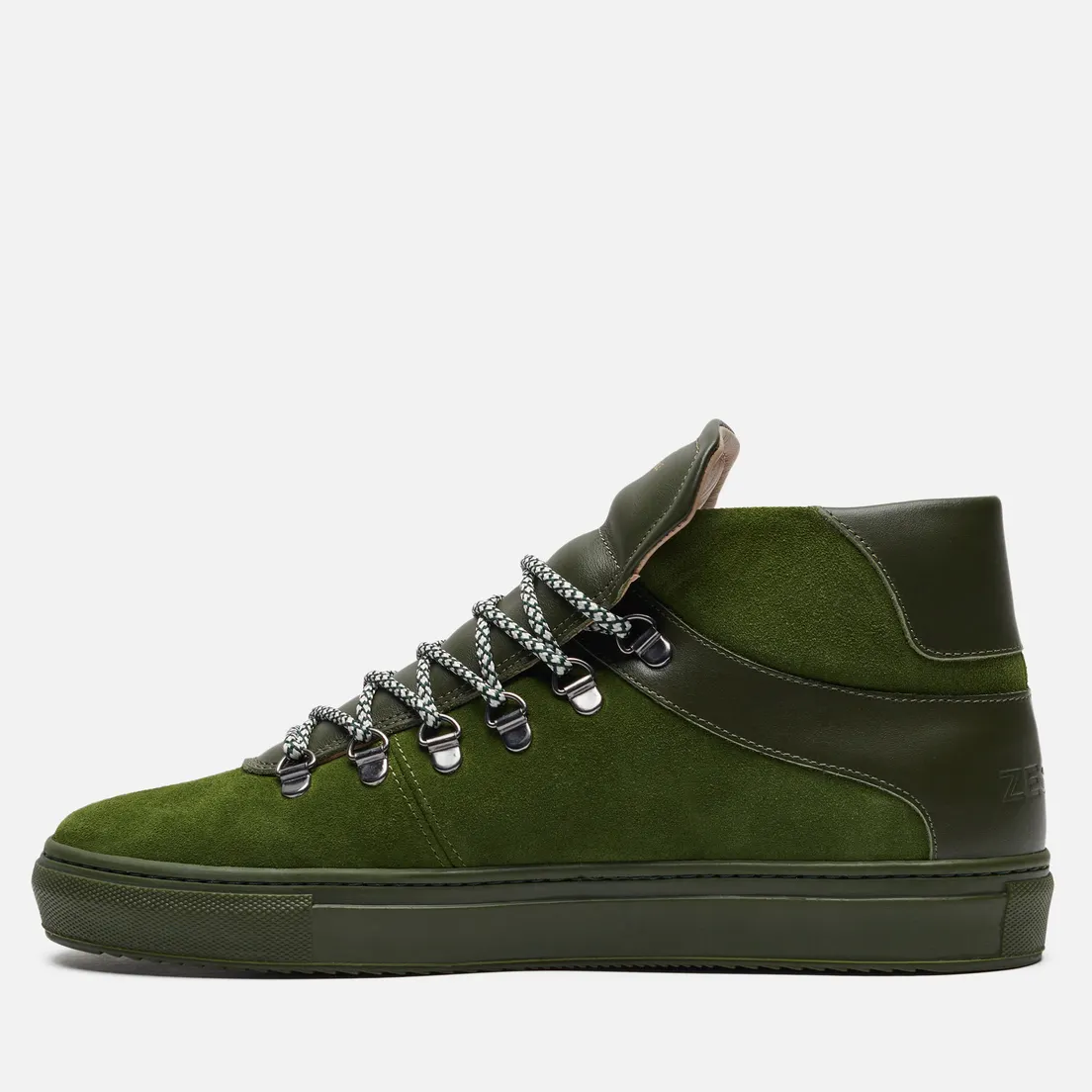 Zespa Мужские кроссовки ZSP12 Nappa/Suede Monochrome