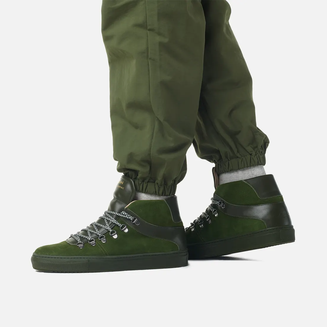 Zespa Мужские кроссовки ZSP12 Nappa/Suede Monochrome