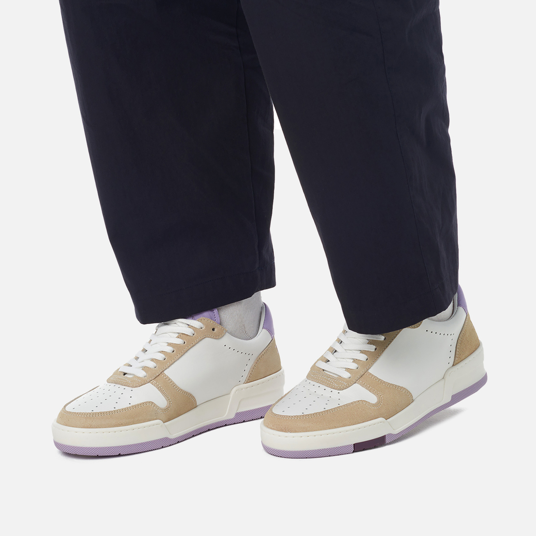 Zespa Женские кроссовки ZSP23 Max Nappa/Suede Tricolor