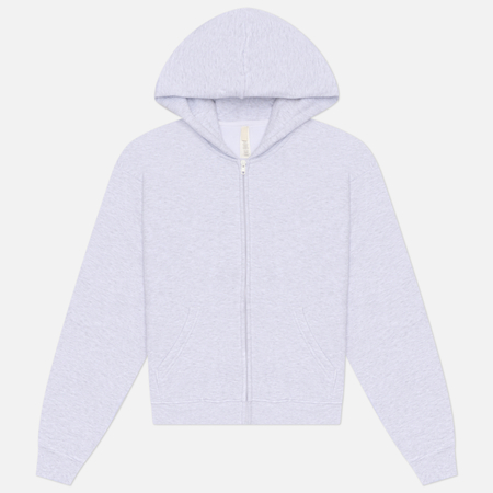 Женская толстовка SKIMS Cotton Fleece Classic Zip Up Hoodie, цвет серый