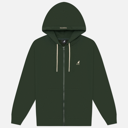 Мужская толстовка Kangol Classic Logo Zip-Up, цвет зелёный, размер L