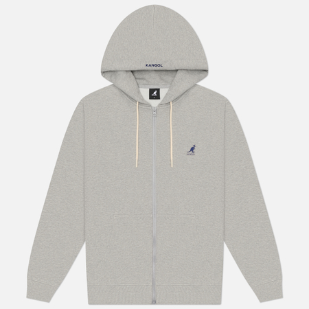 Мужская толстовка Kangol Classic Logo Zip-Up, цвет серый, размер M