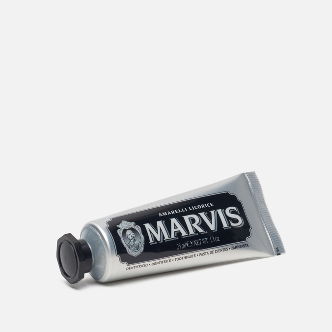 Зубная паста Marvis, цвет чёрный, размер UNI 411094 Amarelli Licorice Non Fluor Travel Size - фото 2