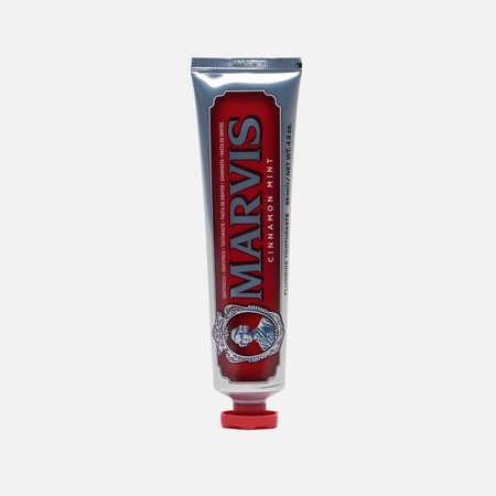фото Зубная паста marvis cinnamon mint + xylitol large, цвет красный