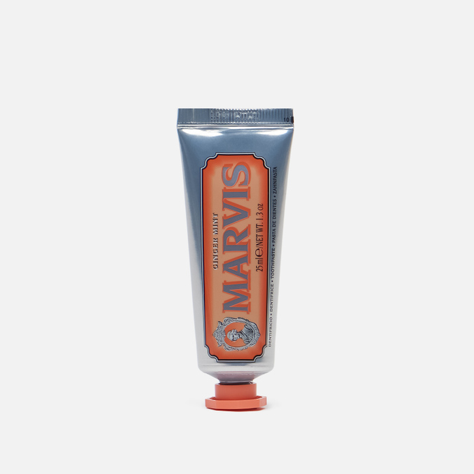 Зубная паста Marvis, цвет оранжевый, размер UNI 411093 Ginger Mint Non Fluor Travel Size - фото 1
