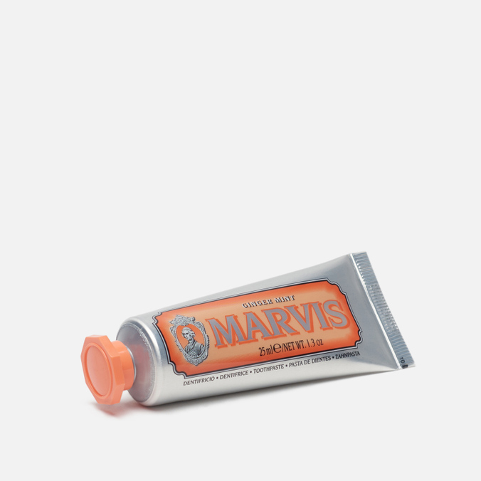 Зубная паста Marvis, цвет оранжевый, размер UNI 411093 Ginger Mint Non Fluor Travel Size - фото 2