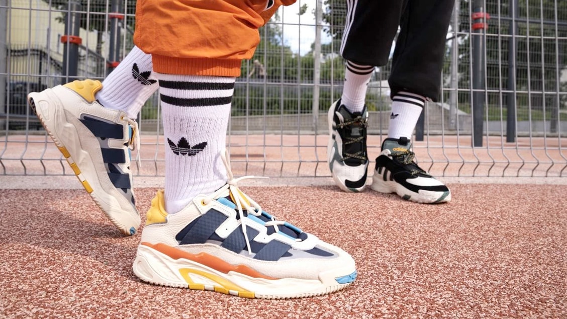 Современные кроссовки adidas Niteball — еще один микс баскетбольного наследия марки